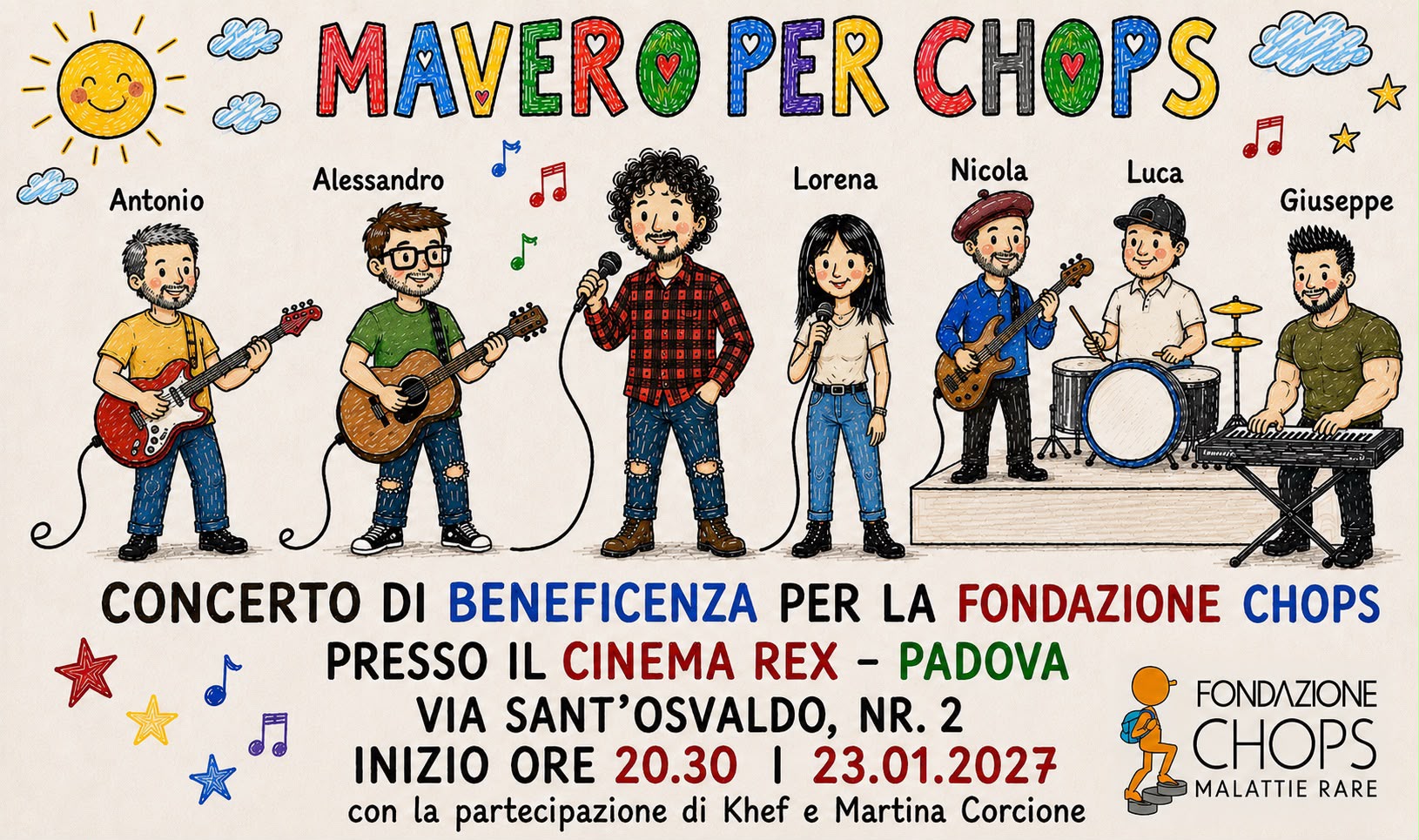 Mavero per CHOPS - Una serata in cui il palco diventa anche uno spazio per far conoscere, sostenere e dare voce a una realtà rara, ma non per questo destinata a rimanere invisibile